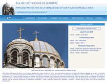Tablet Screenshot of eglise-orthodoxe-biarritz.com